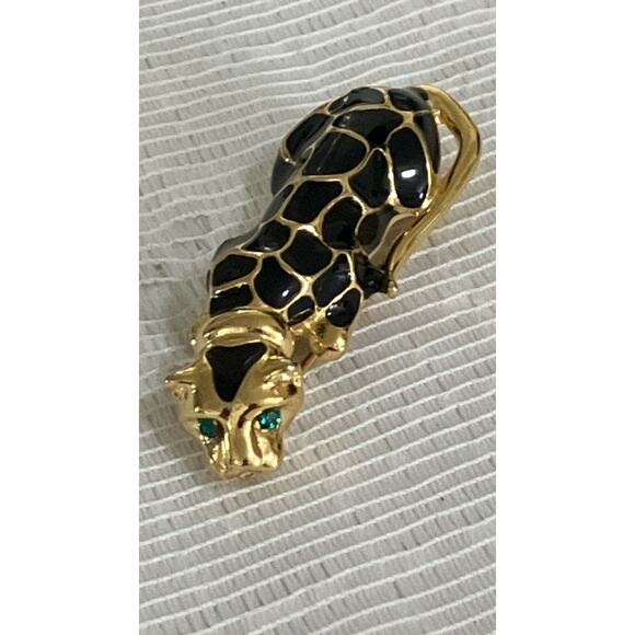 VTG Gale Hayman Enameled Leopard Brooch - Picture 3 of 6